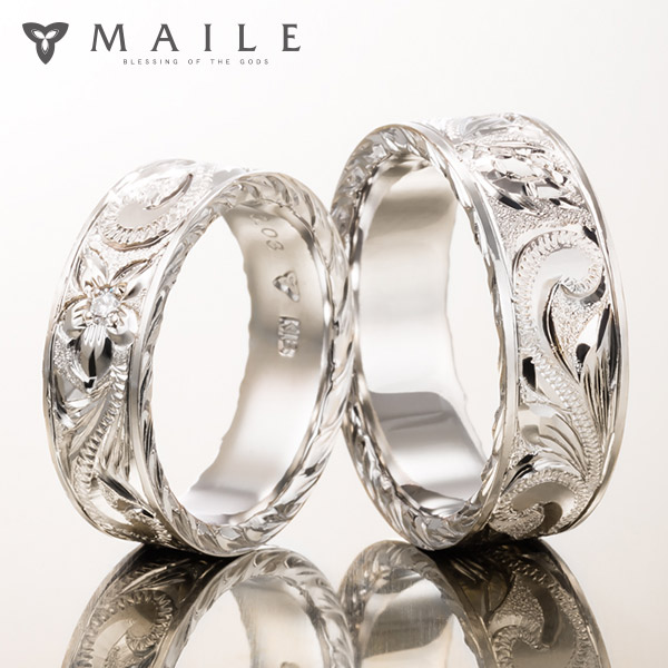 マイレ　ハワイアンジュエリーの結婚指輪　オーダーメイド例05